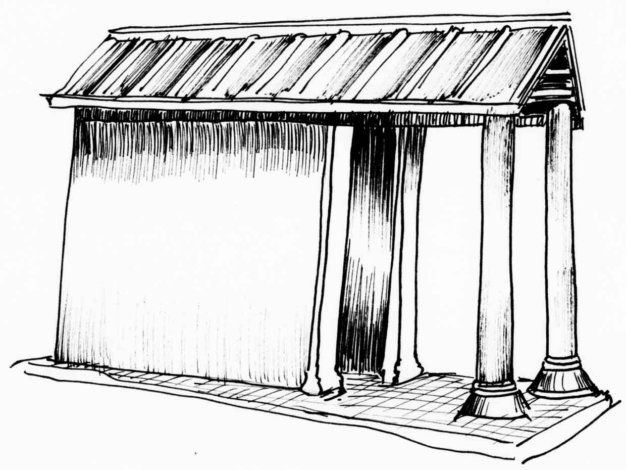 Первые античные храмы были весьма просты и незатейлевы